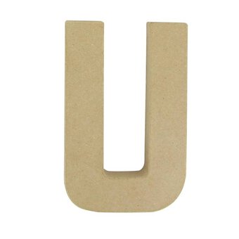 Mache Letter U 20cm