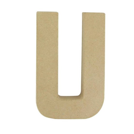 Mache Letter U 20cm image number 1