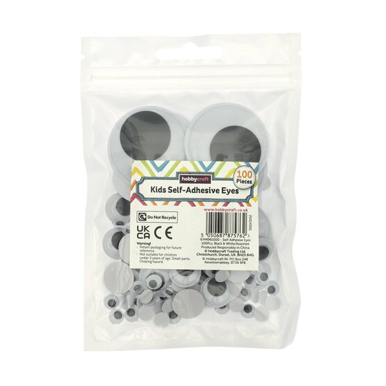 Self-Adhesive Googly Eyes 100 Pack image number 5