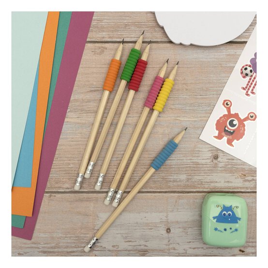 HB Pencils with Comfort Grips 6 Pack image number 2