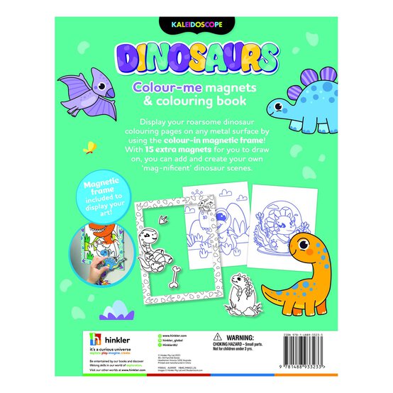 Kaleidoscope Dinosaurs Colour-Me Magnets and Colouring Book image number 2