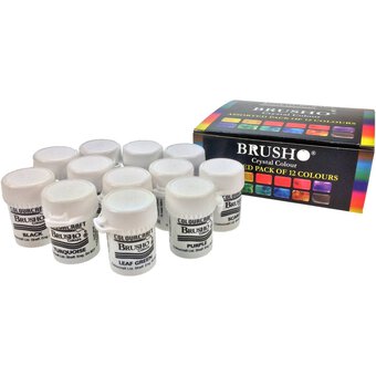 Colourcraft Brusho Crystal Colour Set 15g 12 Pack