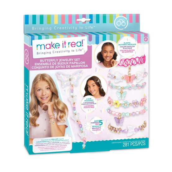 Make It Real Butterfly Jewellery Set image number 1