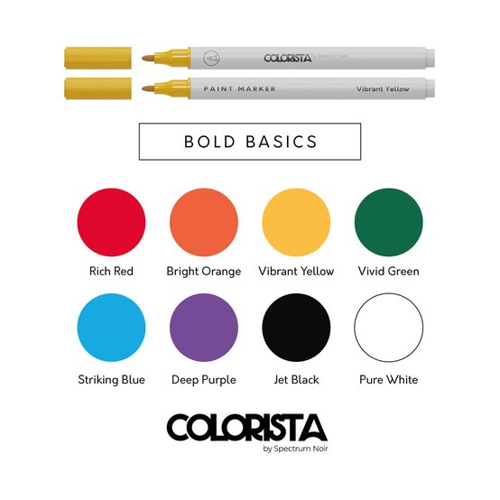 Colorista Bold Basic Paint Markers 8 Pack image number 2