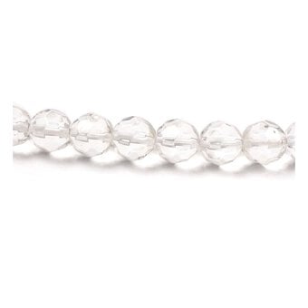 Clear Crystal Round Bead String 16 Pieces