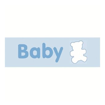 Blue It's A Boy Teddy Ribbon 25mm x 3m