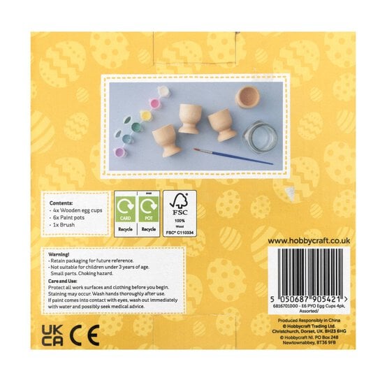 Paint Your Own Egg Cups 4 Pack  image number 6