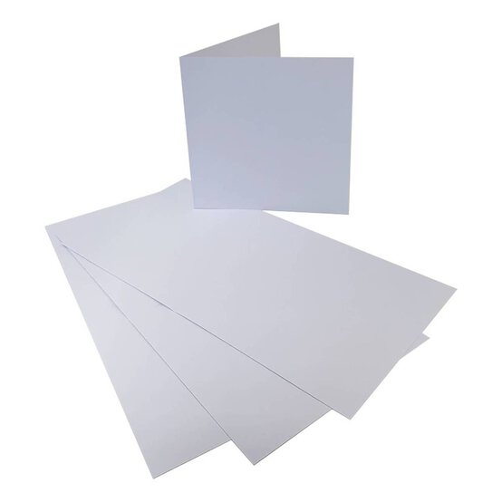 White Greetings Card Pad 6 x 6 Inches 20 Sheets image number 1