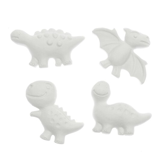 Paint Your Own Dinosaur Plaster Shapes 4 Pack  image number 1