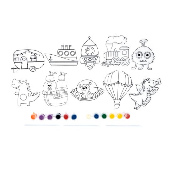 Vehicle and Creature Plastic Suncatchers 10 Pack image number 3