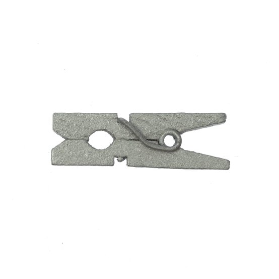 Mini Silver Wooden Pegs 30 Pack image number 3