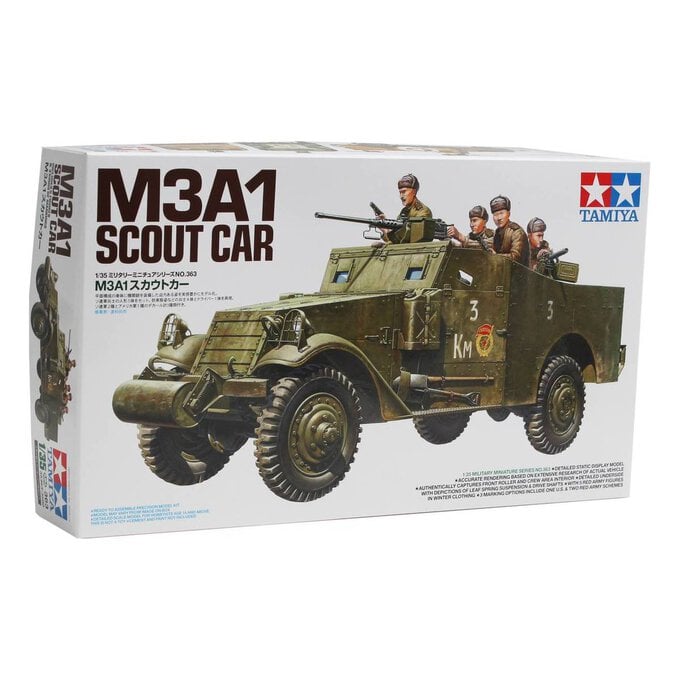 Tamiya M3A1 Scout Car Model Kit 1:35 image number 1