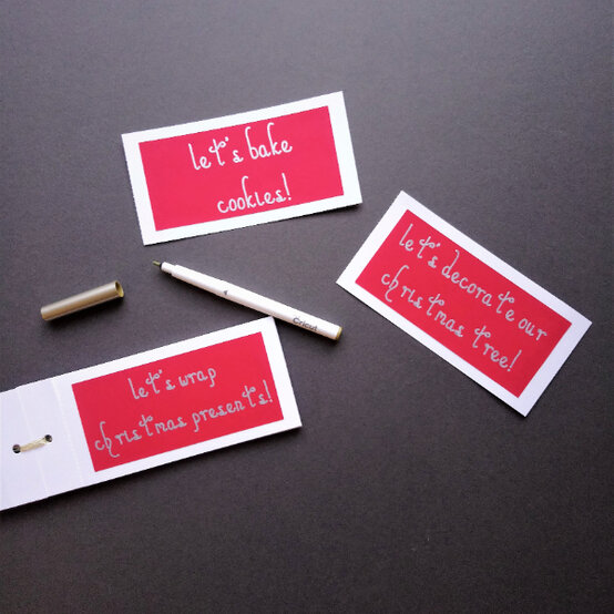 Cricut: How To Make a Christmas Coupon Book image number 1