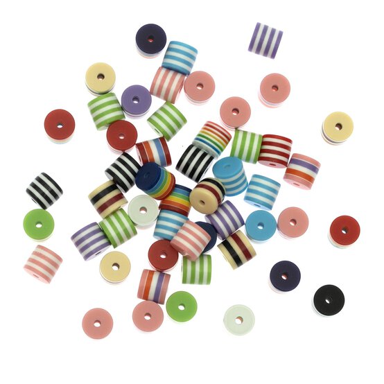 Striped Beads 40g image number 1