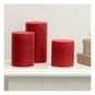 Red Pillar Candles 3 Pack image number 1