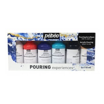 Pebeo Studio Acrylics Pouring Experiences Set 6 Pack image number 2