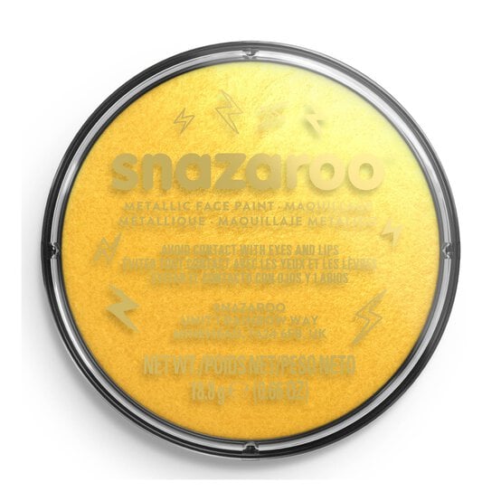Snazaroo Electric Gold Metallic Face Paint  image number 3