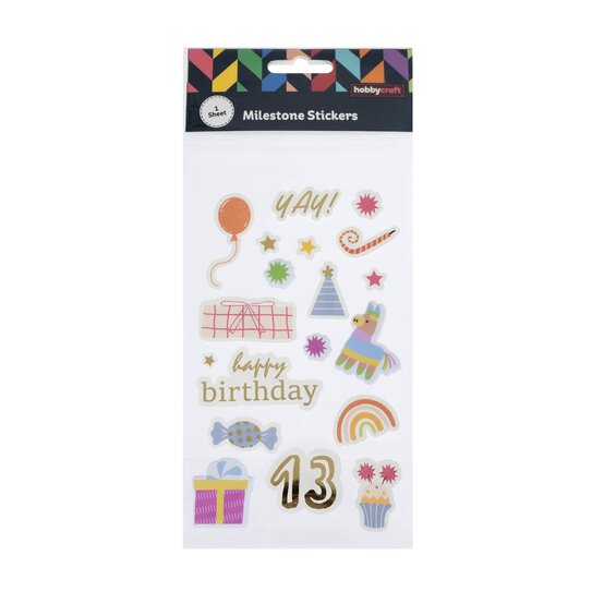 13th Birthday Milestone Stickers image number 4