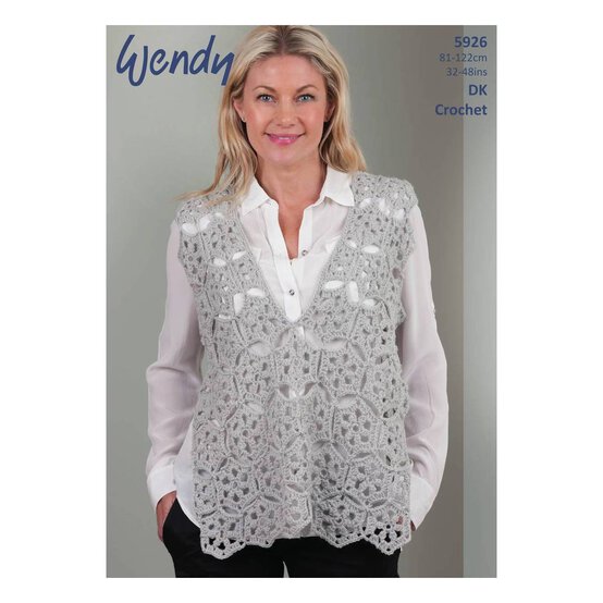 Wendy Merino DK Crochet Ladies' Top Digital Pattern 5926 image number 1