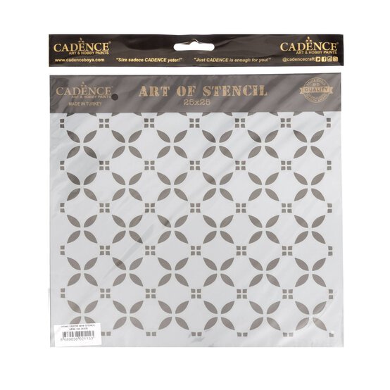 Cadence Geometric Home D&eacute;cor Stencil 25cm x 25cm image number 1