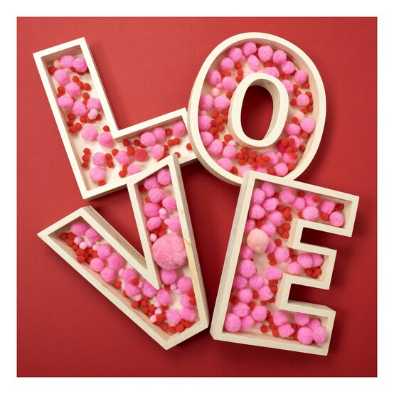 Wooden Fillable Letter M 22cm image number 5