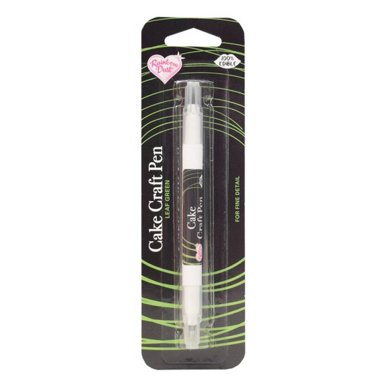 Rainbow Dust Leaf Green Double-Ended Edible Food Pen image number 1