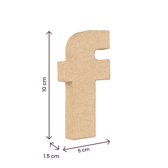 Lowercase Mini Mache Letter F image number 5