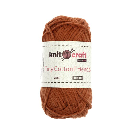 Knitcraft Rusty Brown Tiny Cotton Friends Yarn 25g image number 1
