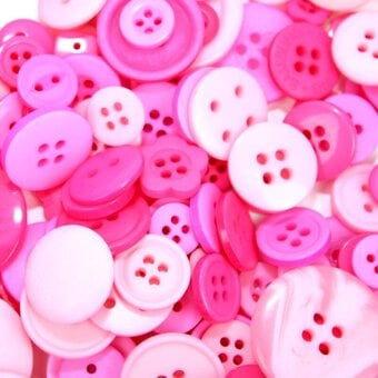 Hobbycraft Button Jar Pink image number 7