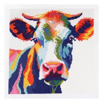 Trimits Cow Large Cross Stitch Kit 36cm x 36cm