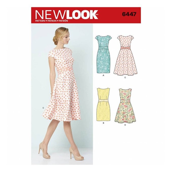 New Look Women's Dress Sewing Pattern 6447 image number 1
