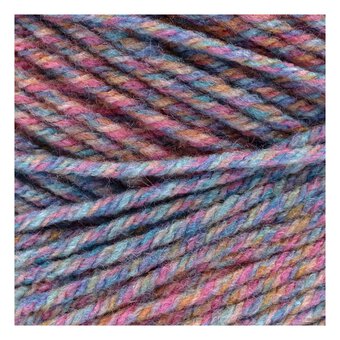 Knitcraft Pink Turquoise Fairy Go Round Aran Yarn 150g 