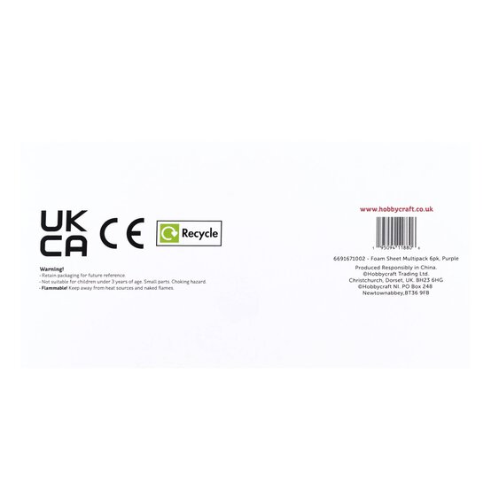 Purple EVA Foam Sheets A4 6 Pack image number 7