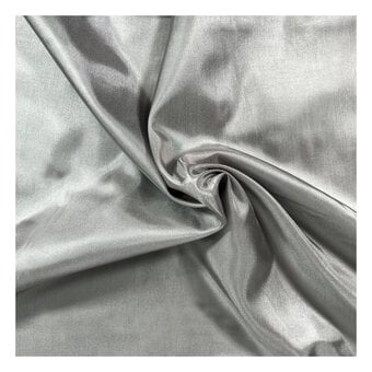 Silver Silky Habutae Fabric by the Metre