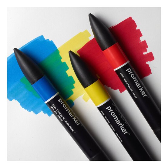 Winsor & Newton Primary Colours Promarkers 3 Pack image number 2