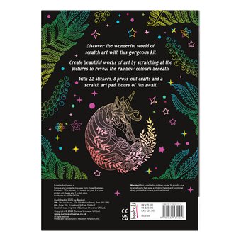 Magical Unicorns Scratch Art Designs Book