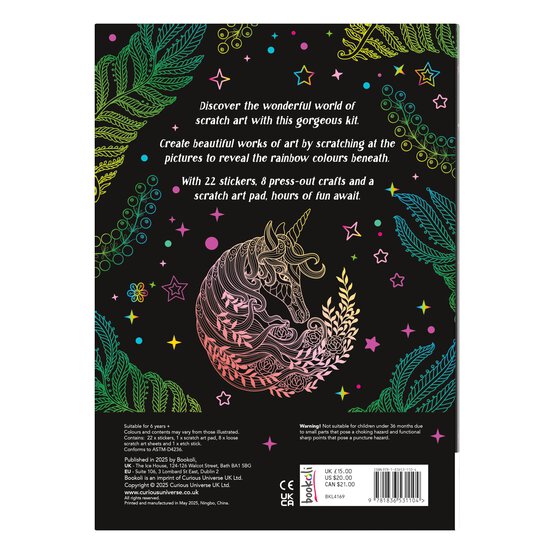 Magical Unicorns Scratch Art Designs Book image number 2