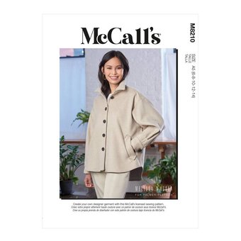 McCall's Women's Jacket  Sewing Pattern M8210 (A5 6-14)