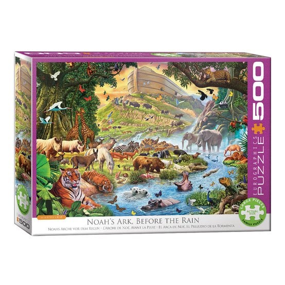 Eurographics Noah’s Ark Before the Rain Jigsaw Puzzle 500 Pieces image number 1