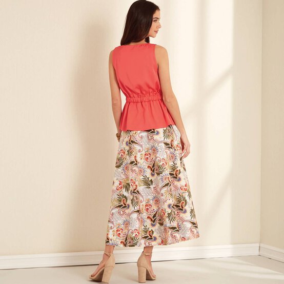 New Look Women's Top and Skirt Sewing Pattern N6668 image number 7