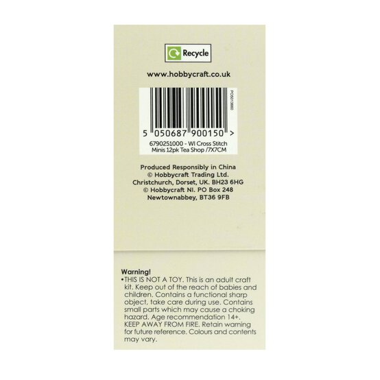 WI Tea Shop Mini Cross Stitch Kit 12 Pack  image number 7