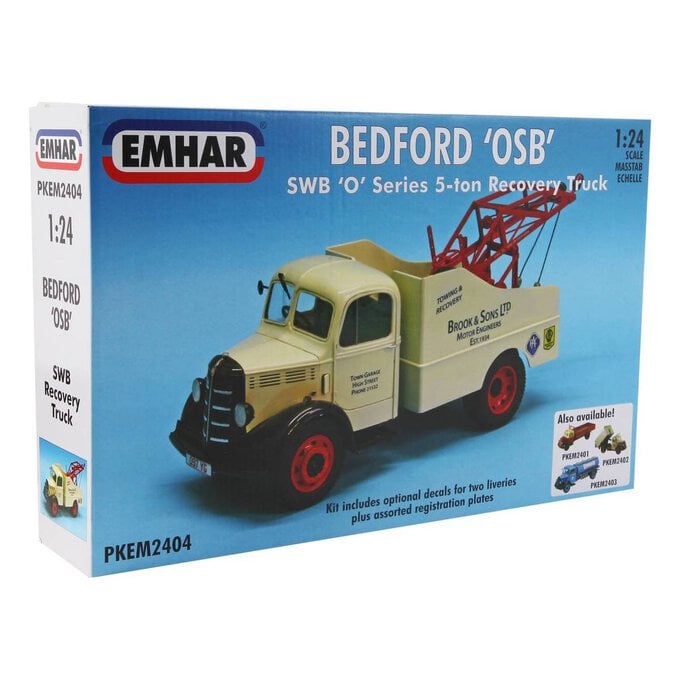 Emhar Bedford O Series SWB Recovery Truck Model Kit 1:24 image number 1