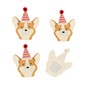 Party Corgi Card Toppers 4 Pack image number 3