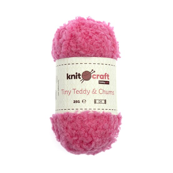 Knitcraft Bright Pink Tiny Teddy & Chums 25g image number 1