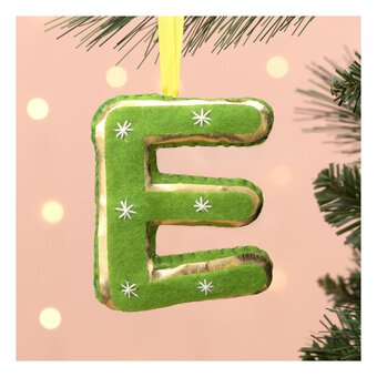 Hanging Felt Letter E Decoration