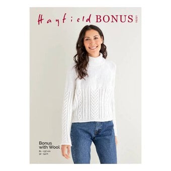Hayfield Bonus Aran Raglan Sweater Pattern 10221