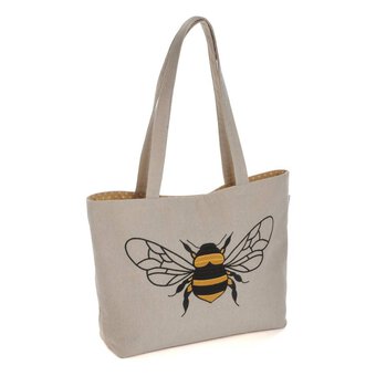 Linen Bee Craft Tote Bag