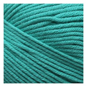 Knitcraft Teal Cotton Blend Plain DK Yarn 100g