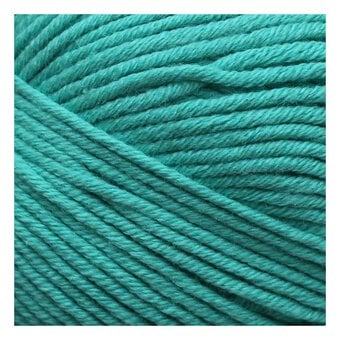 Knitcraft Teal Cotton Blend Plain DK Yarn 100g image number 2