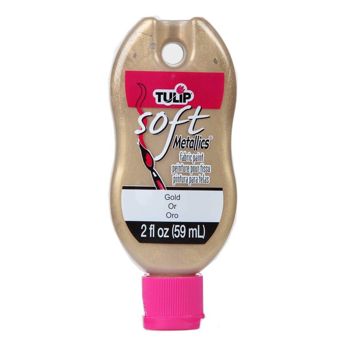 Tulip Metallic Gold Soft Matte Fabric Paint 59ml Hobbycraft